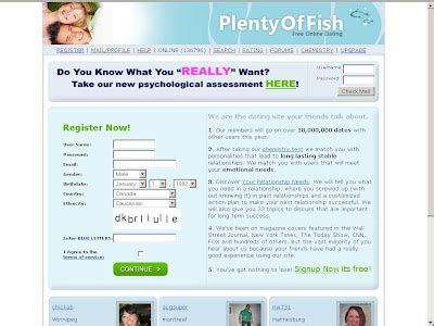 Plentyoffish Login Inbox .